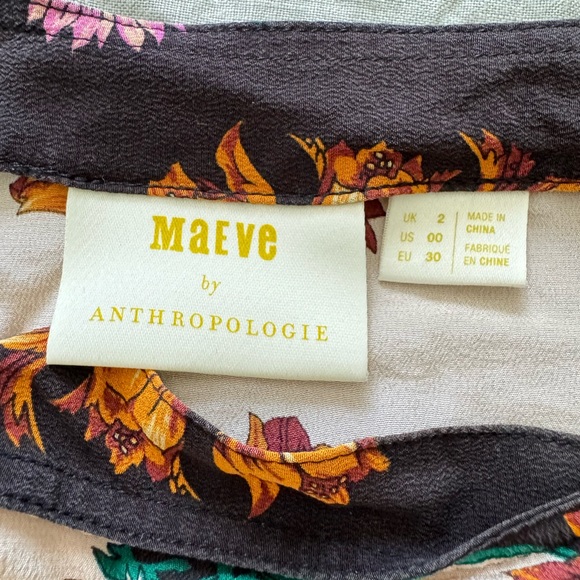 Maeve Florence Floral Silk Blouse - Picture 8 of 9